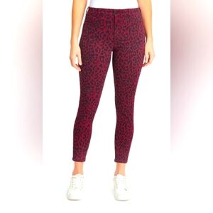 NWT Women's Social Standard Ankle Skinny Jeans, Sketchy Cheetah, size 10